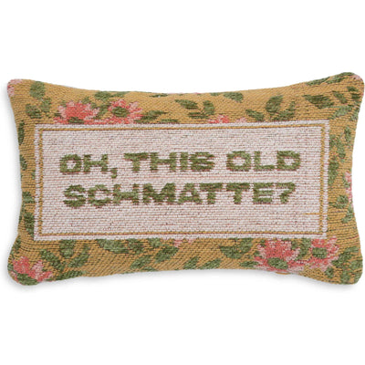 TOV Furniture Oh This Old Schmatte Jacquard Cotton Throw Pillow