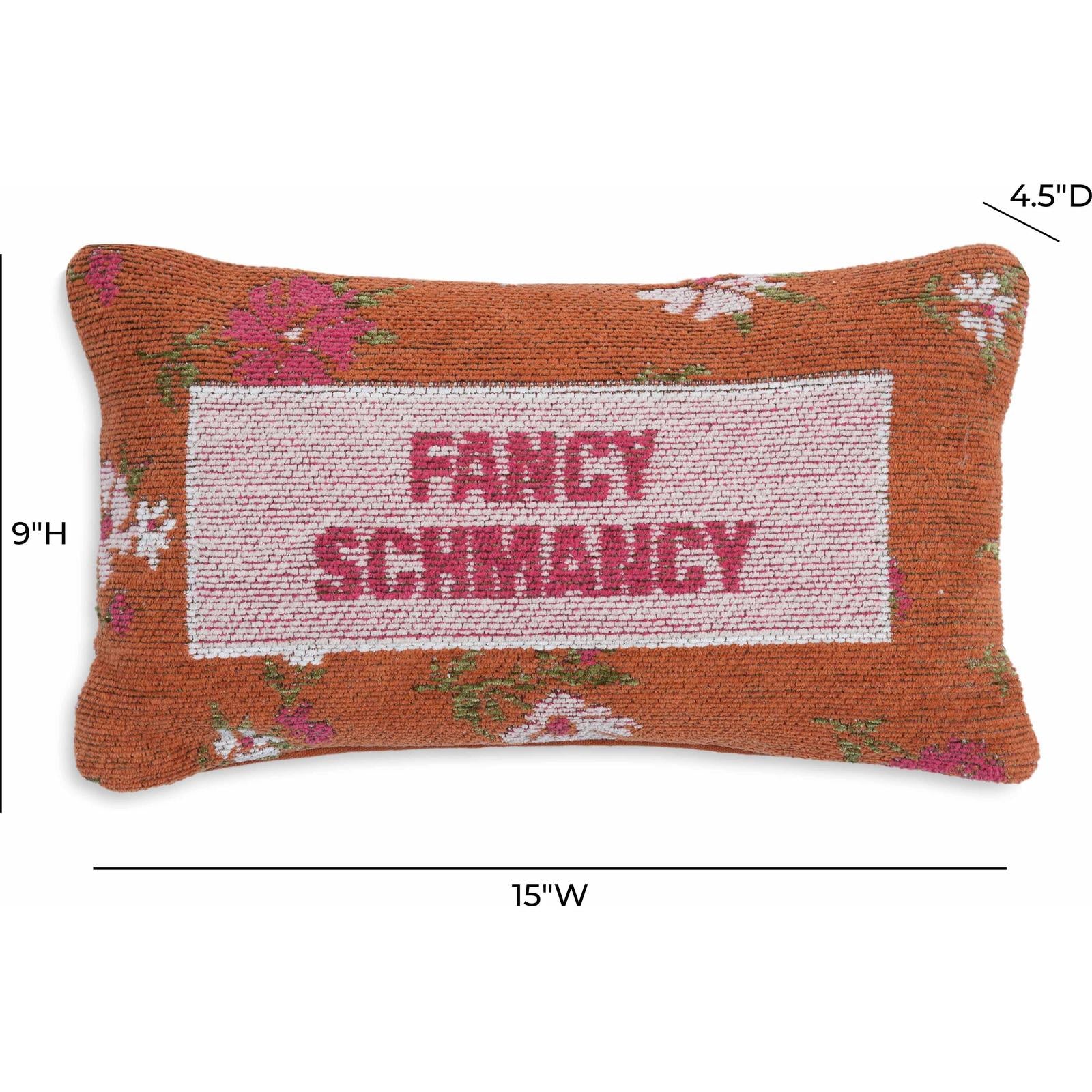 TOV Furniture Fancy Schmancy Jacquard Cotton Throw Pillow