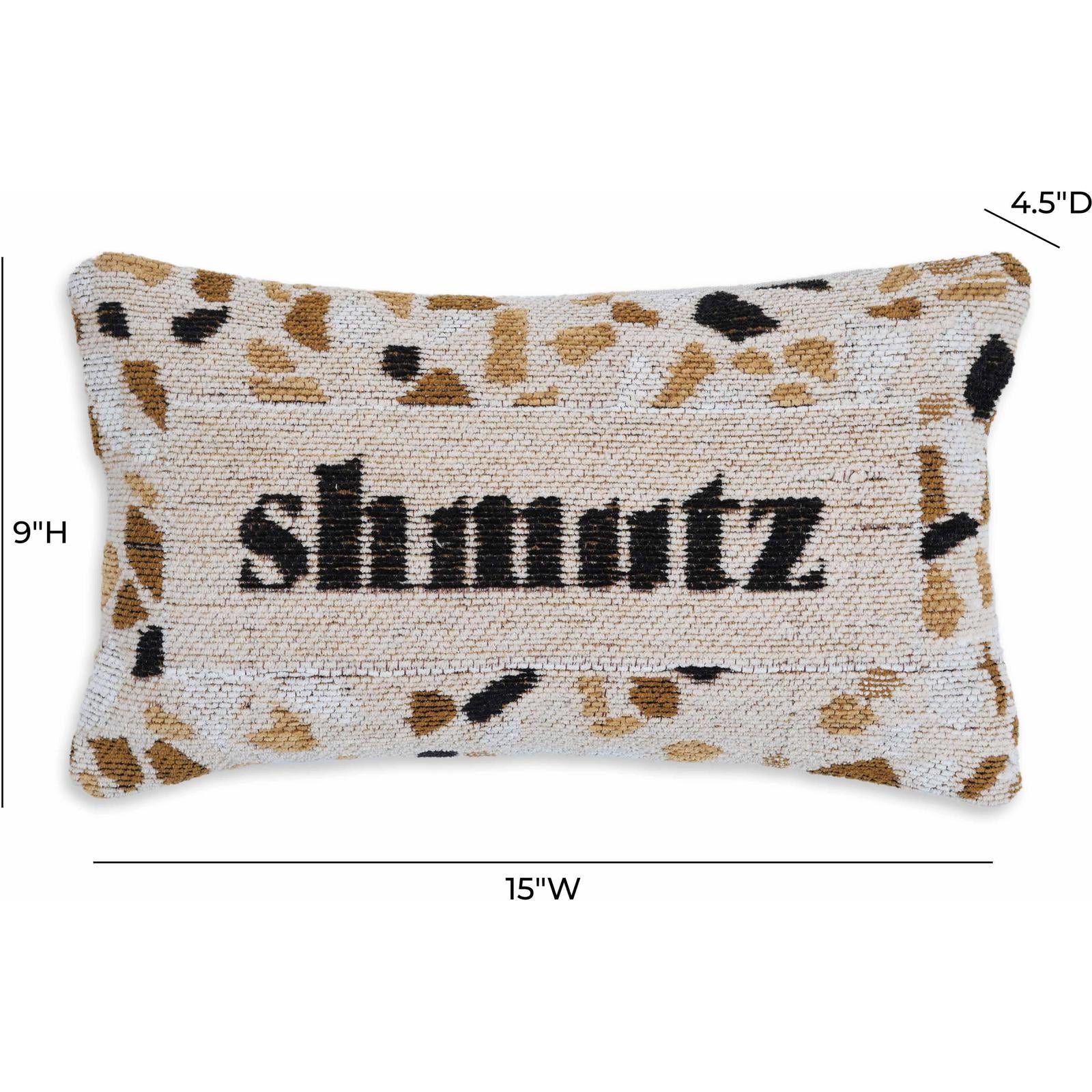 TOV Furniture Shmutz Jacquard Cotton Throw Pillow