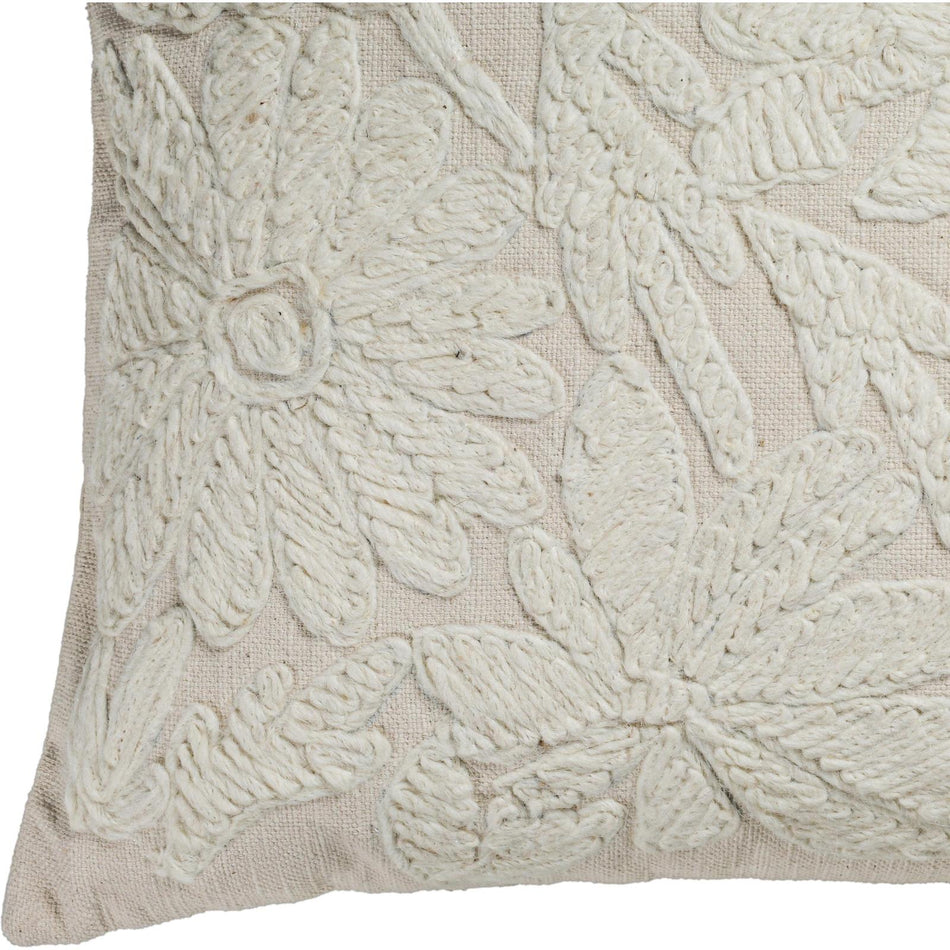 TOV Furniture Tabitha Square Embroidered Throw Pillow