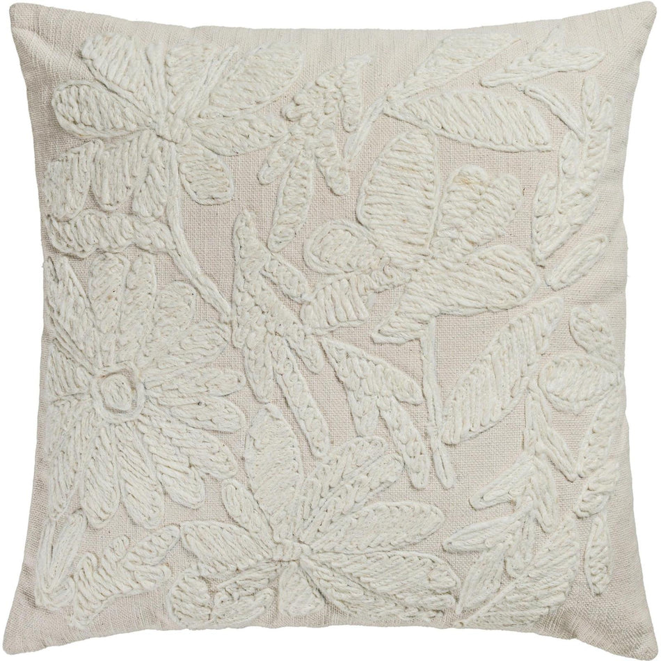 TOV Furniture Tabitha Square Embroidered Throw Pillow