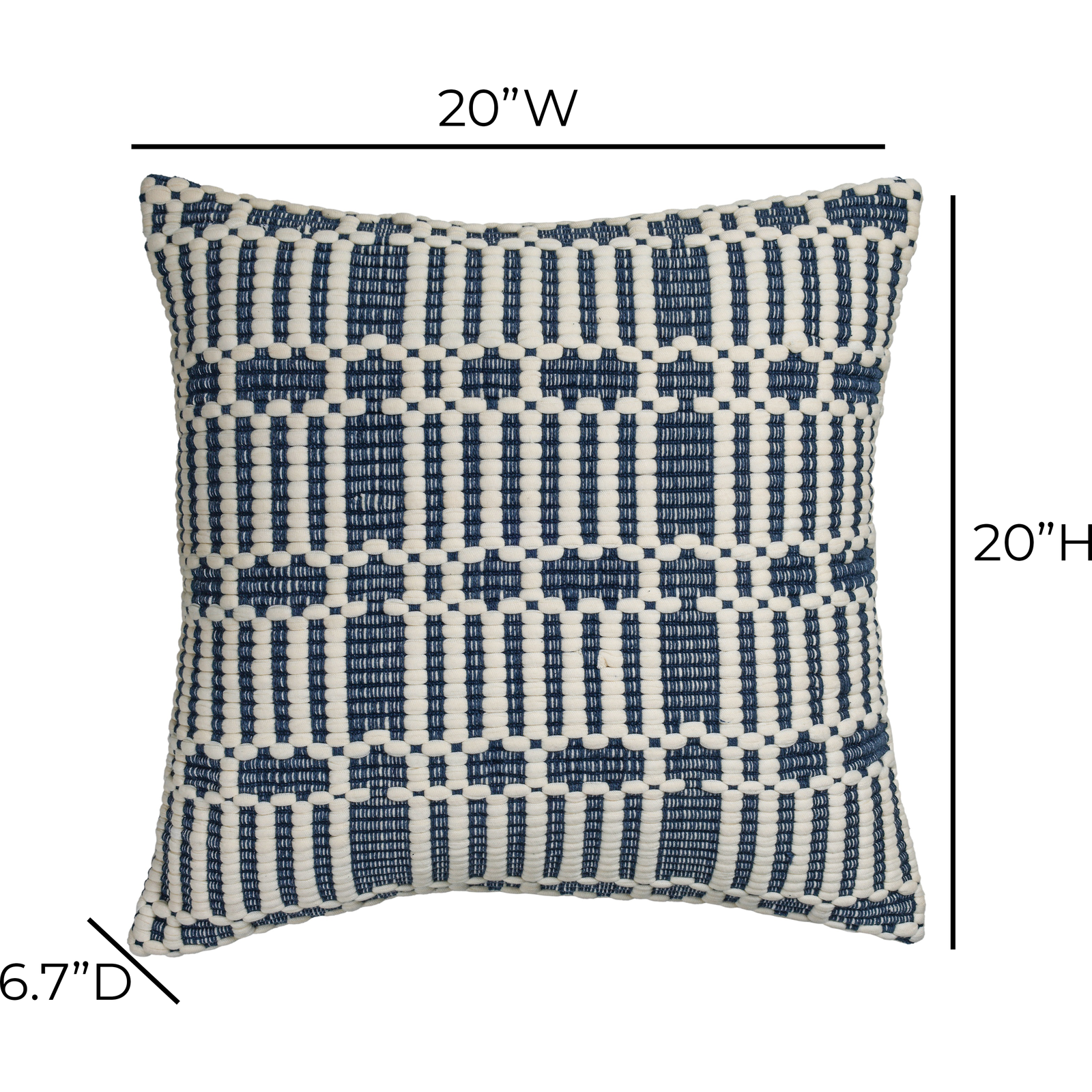 TOV Furniture Maresh Square Woven Throw Pillow