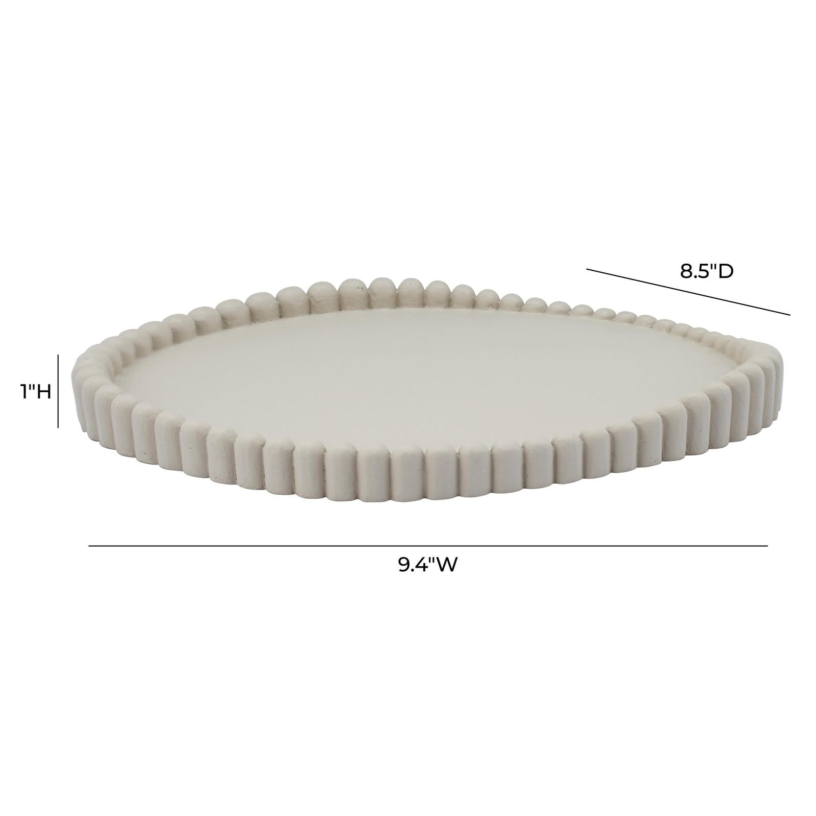 TOV Furniture Alna Cream Catchall Tray