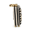 TOV Furniture Mona Black Striped Contract-Grade Standing Accent Clock