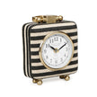 TOV Furniture Mona Black Striped Contract-Grade Standing Accent Clock