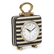 TOV Furniture Mona Black Striped Contract-Grade Standing Accent Clock