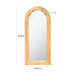TOV Furniture Tanya Rattan 70 Inch Floor Mirror
