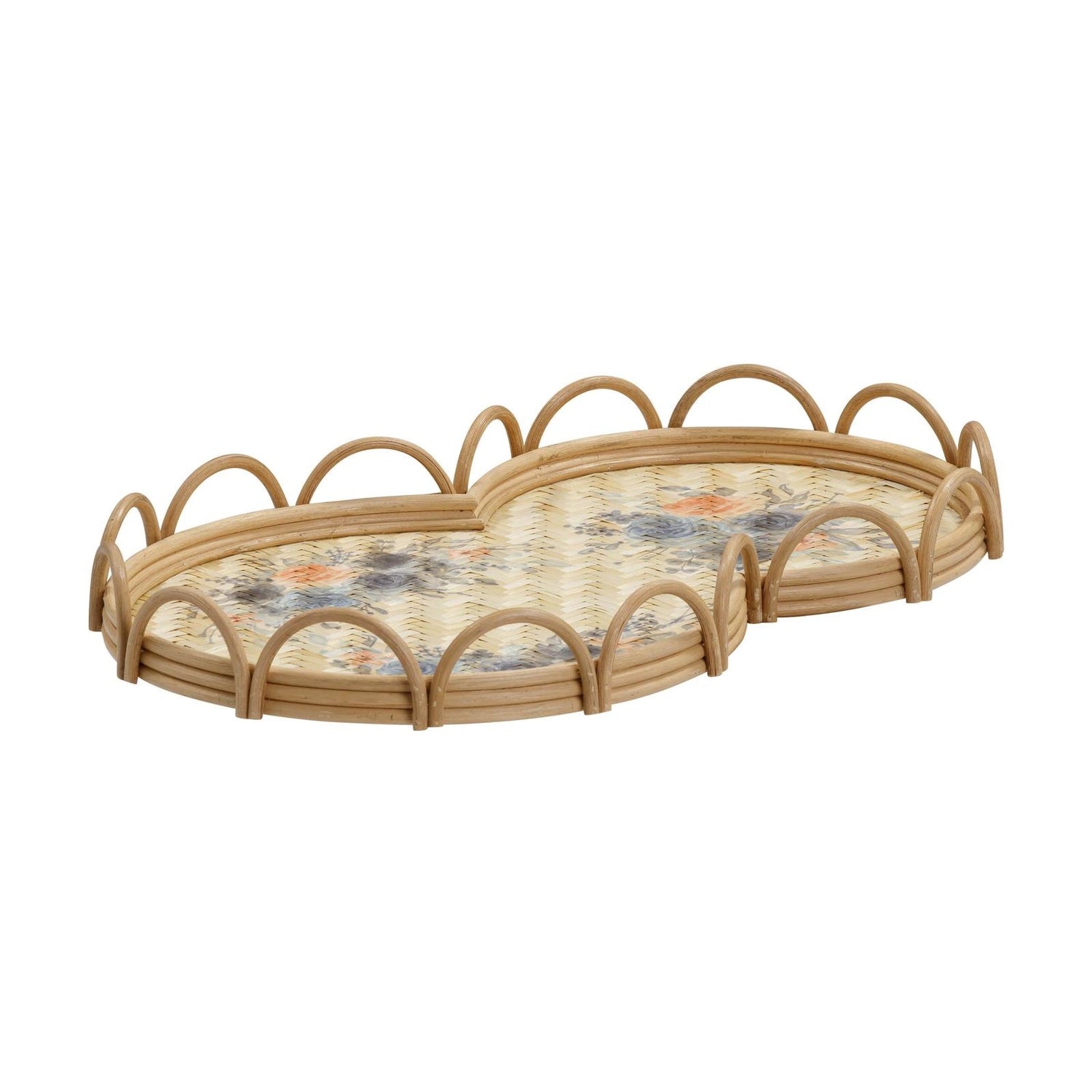 TOV Furniture Corey Figure Eight Bamboo Tray