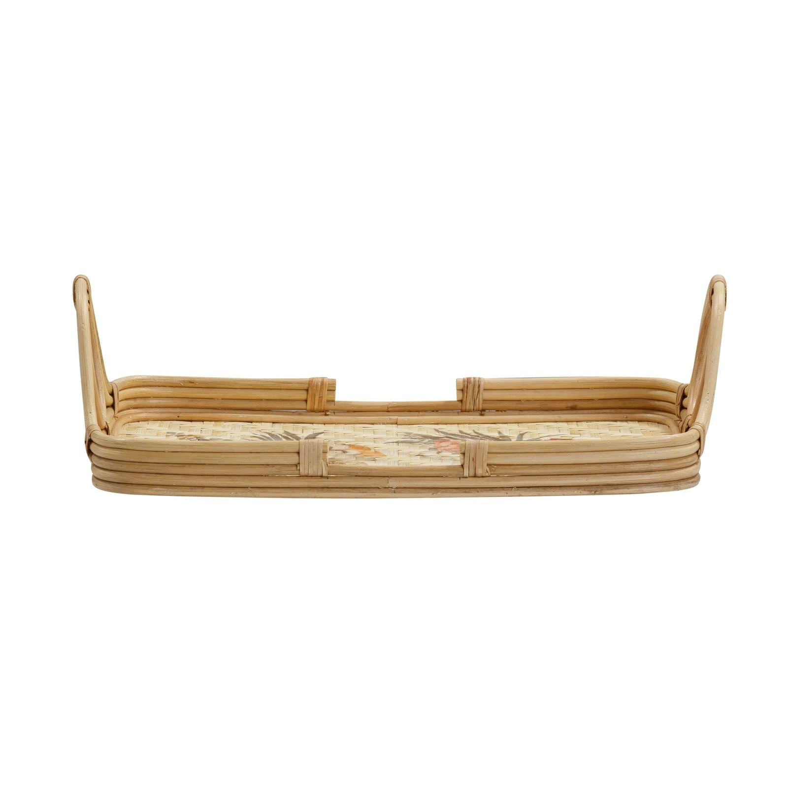 TOV Furniture Corey Floral Bamboo Tray