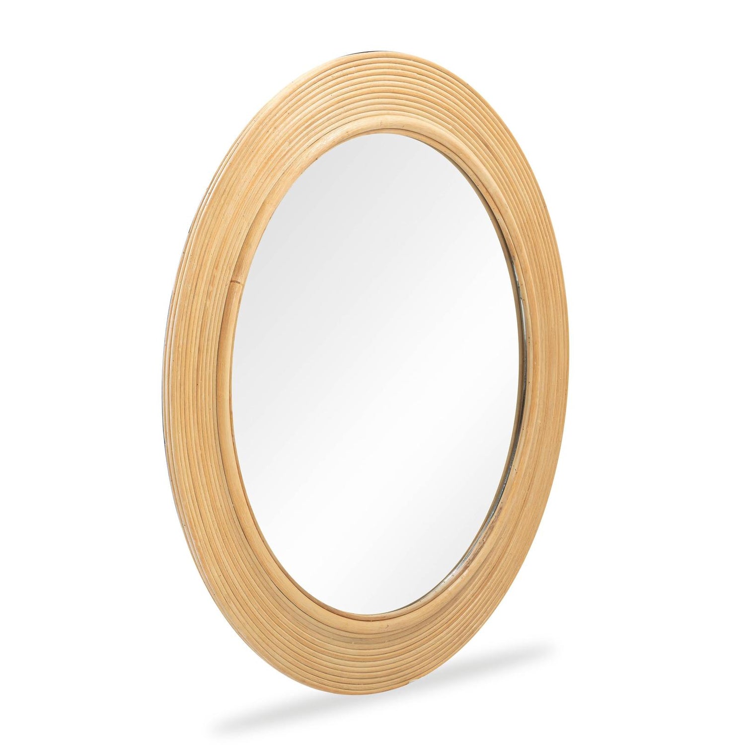 TOV Furniture Tanya 43.5" Rattan Round Wall Mirror