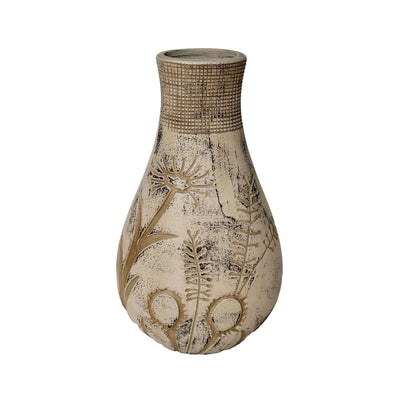 TOV Furniture Earthenware Floral Pattern Vase