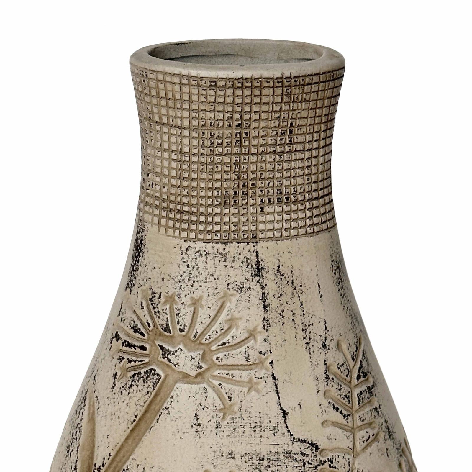 TOV Furniture Earthenware Floral Pattern Vase