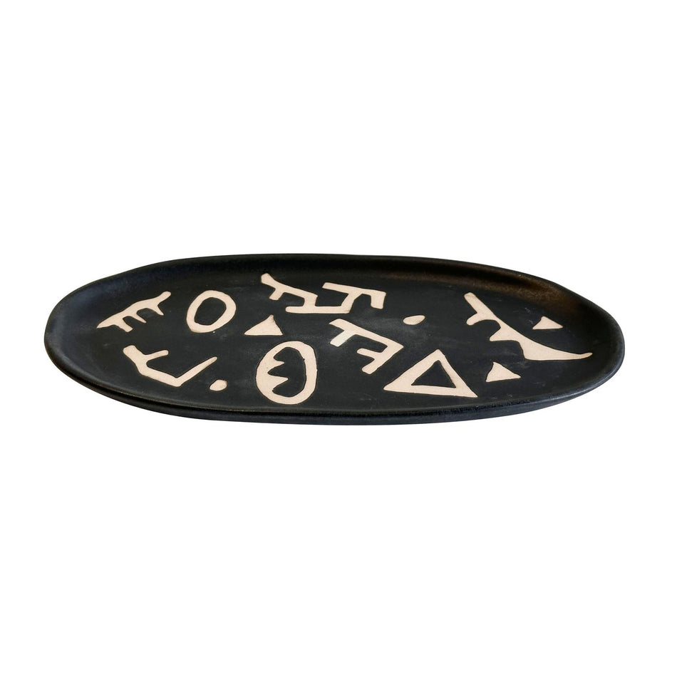 TOV Furniture Ceramic Runes Catchall Dish