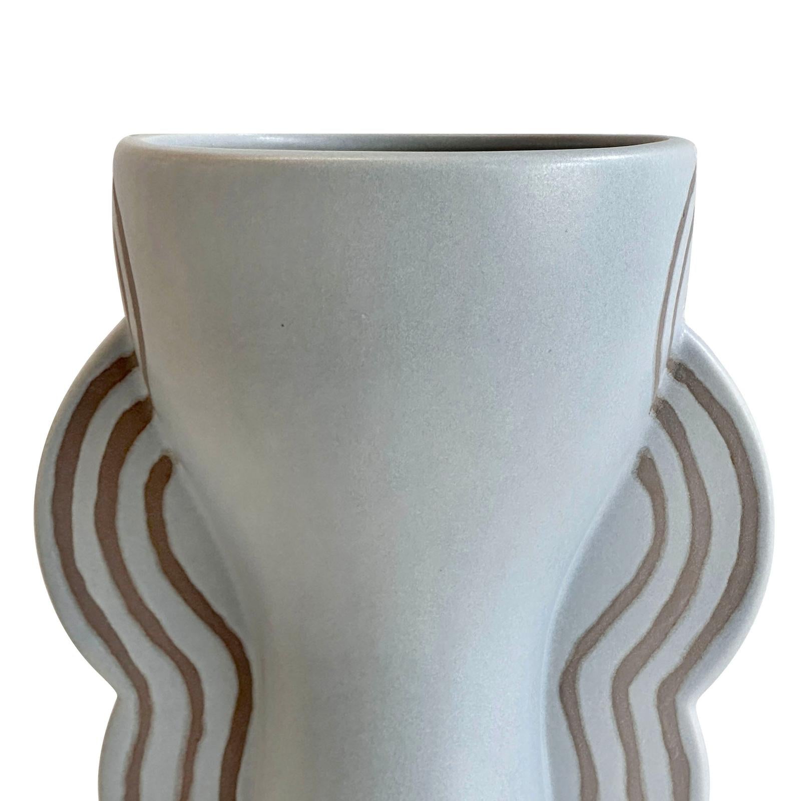 TOV Furniture Ceramic Line Art Goblet Vase