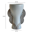 TOV Furniture Ceramic Line Art Goblet Vase
