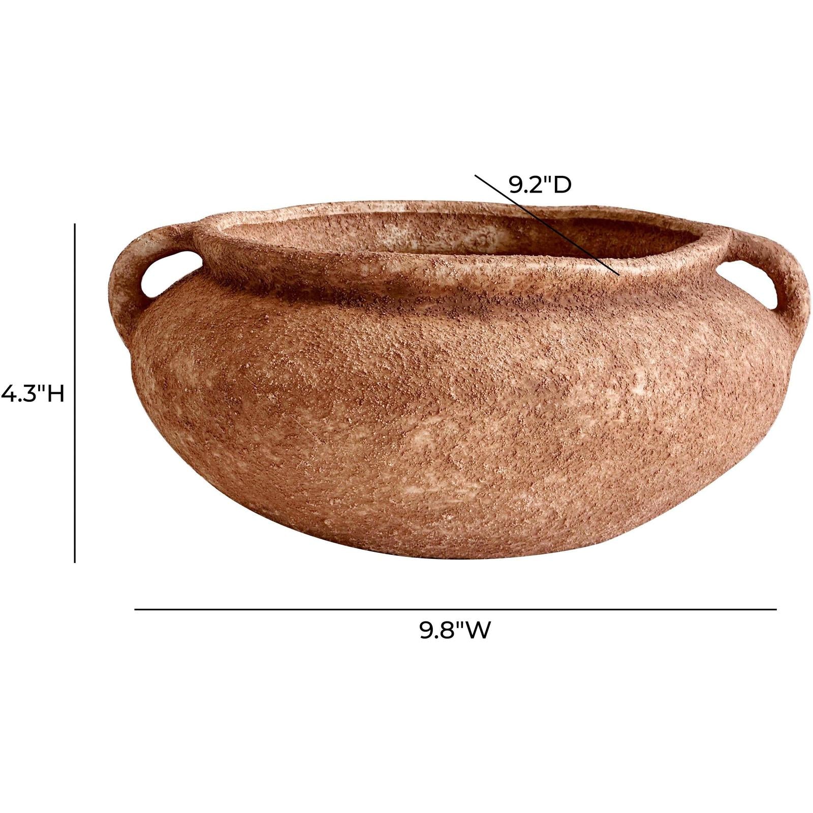 TOV Furniture Earthenware Wide Bowl with Handles