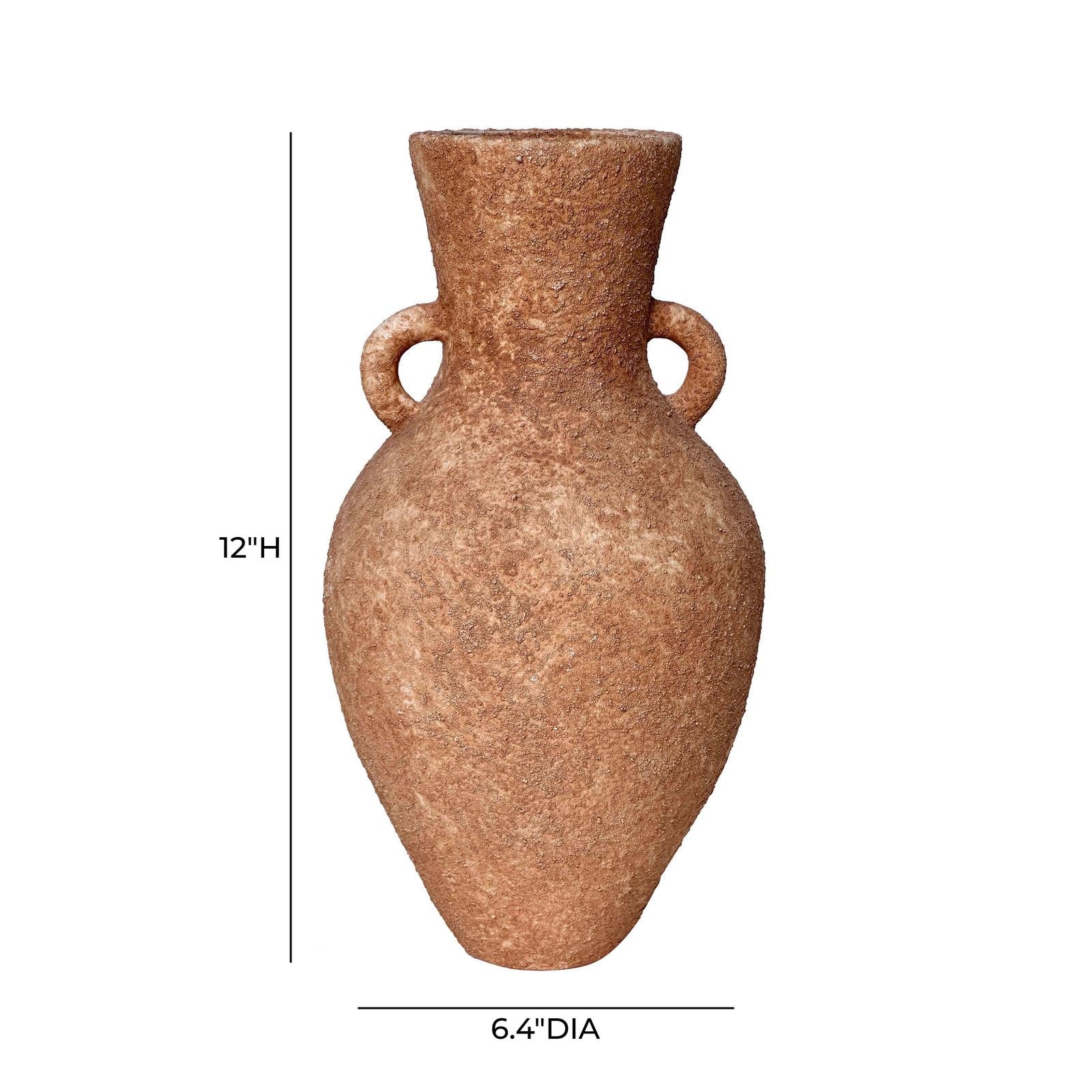TOV Furniture Earthenware Roman Vase with Handles