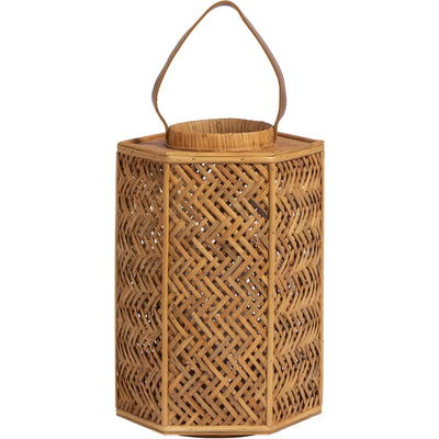 TOV Furniture Andi Natural Rattan Lantern