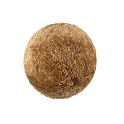 TOV Furniture New Zealand Brown Genuine Sheepskin Ball Pillow