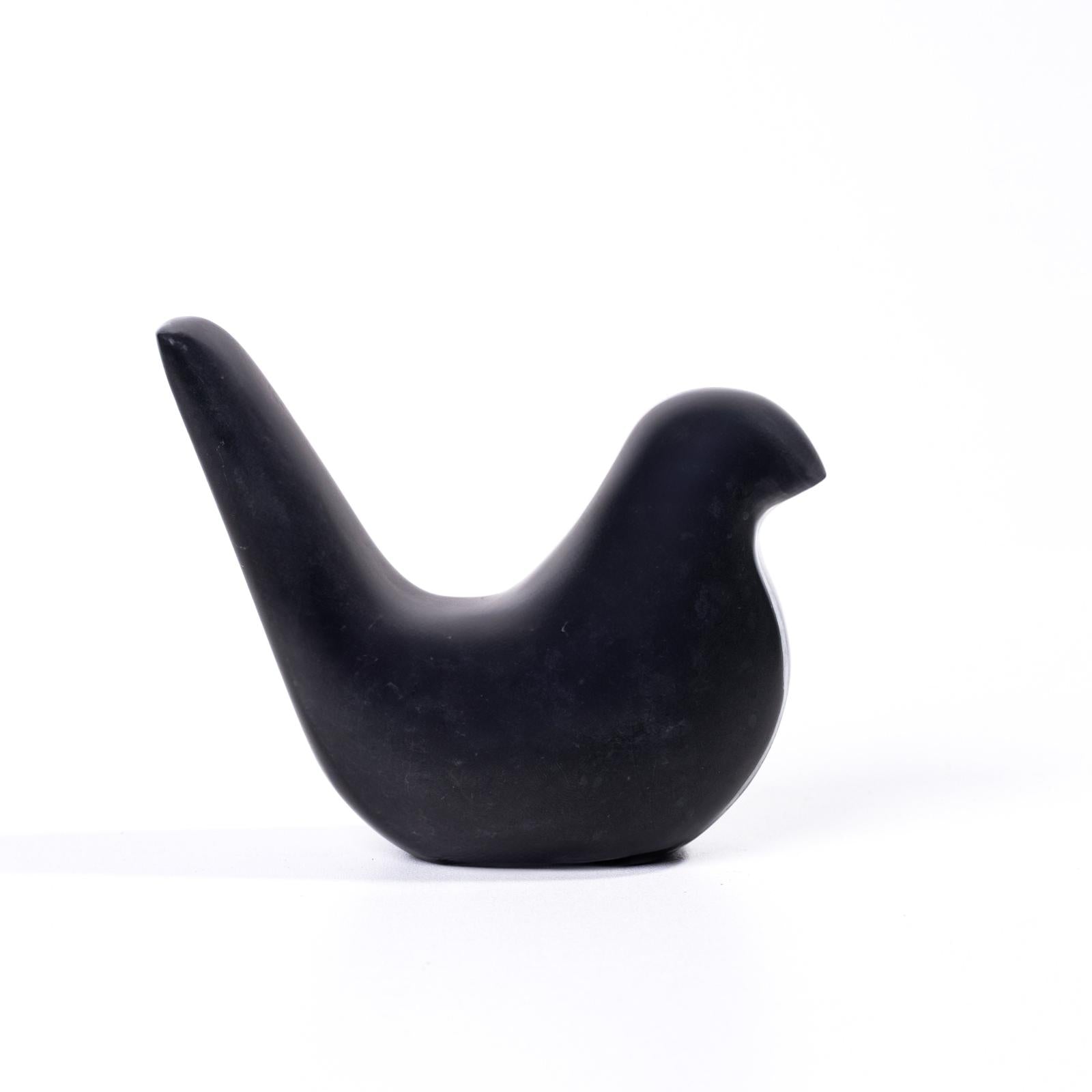 TOV Furniture Black Marble Bird Statue