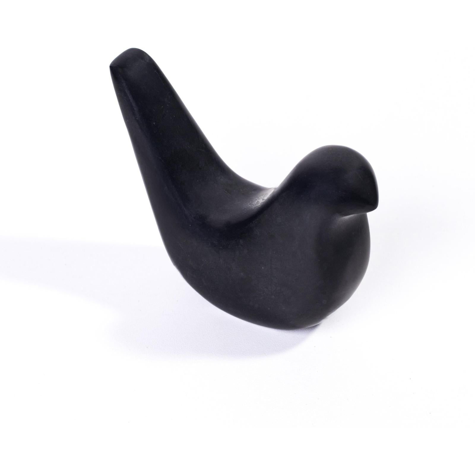 TOV Furniture Black Marble Bird Statue