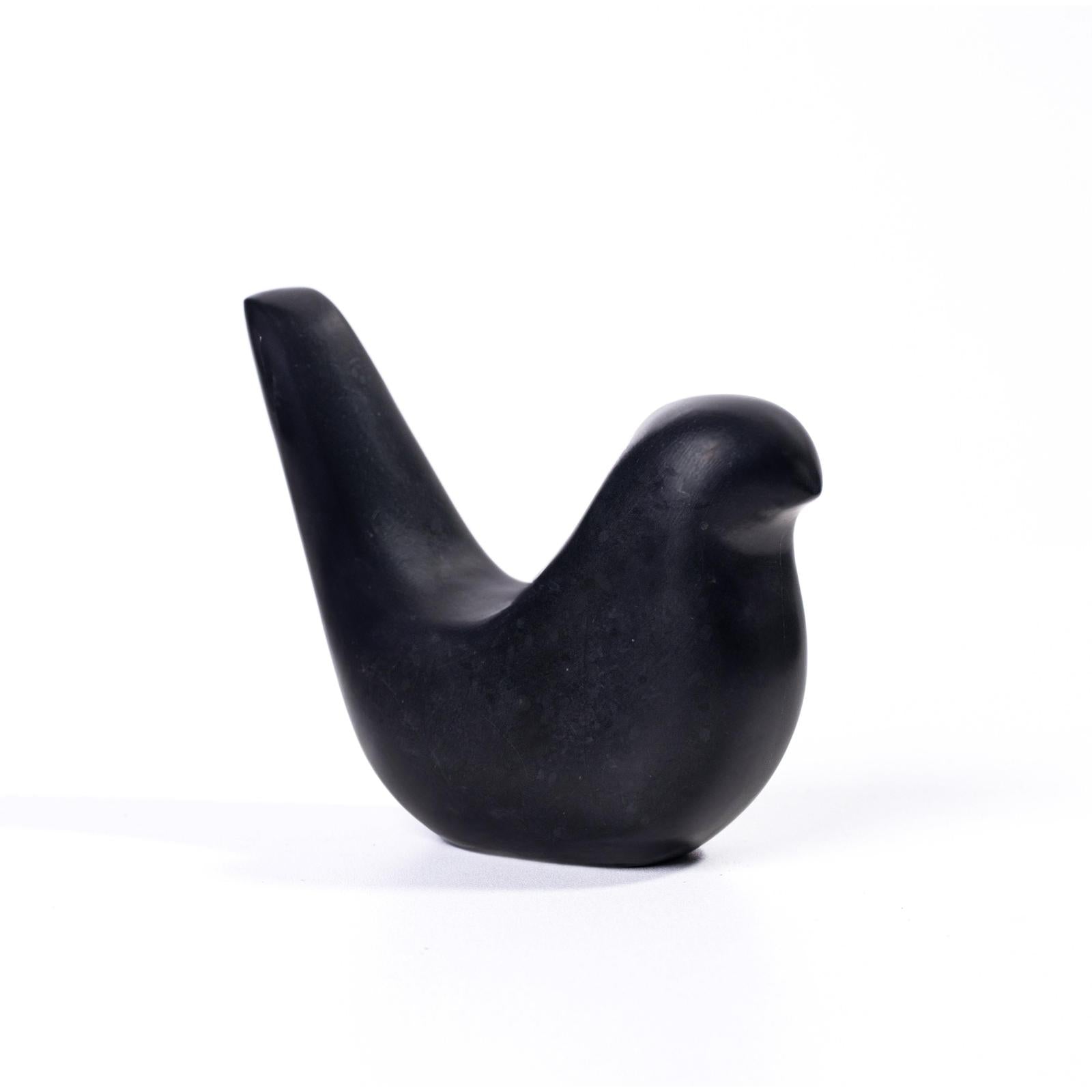 TOV Furniture Black Marble Bird Statue