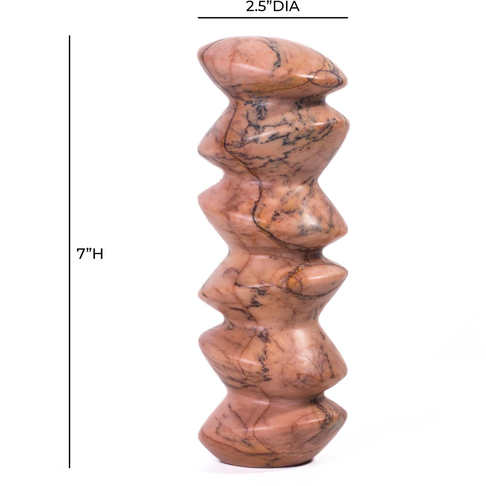 TOV Furniture Marble Sunset Cairn Decorative Object