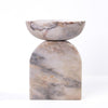 TOV Furniture Marble White Brown Candle Holder