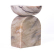 TOV Furniture Marble White Brown Candle Holder