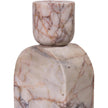 TOV Furniture Marble White Brown Candle Holder