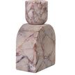 TOV Furniture Marble White Brown Candle Holder