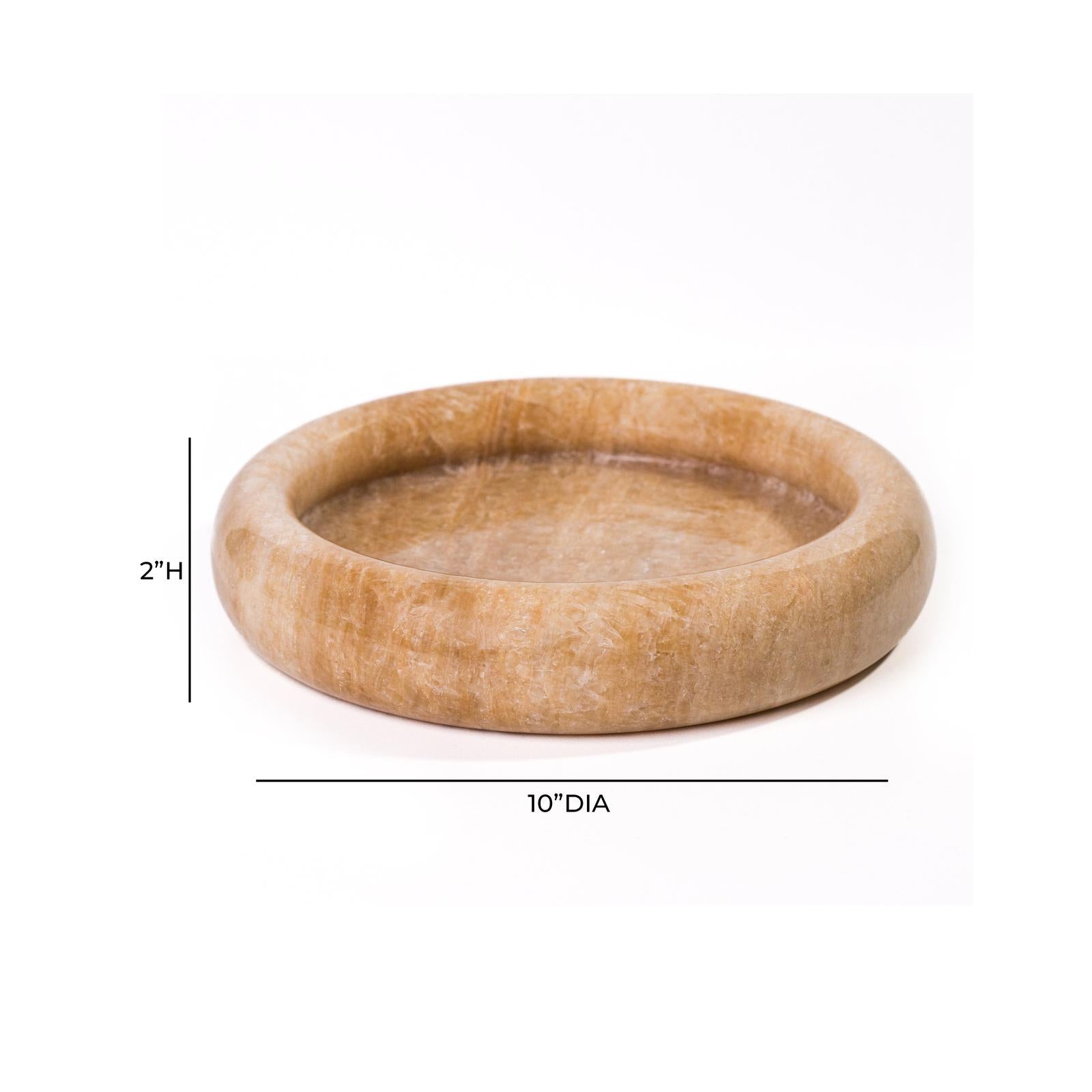 TOV Furniture Marble Round Edged Catch-All