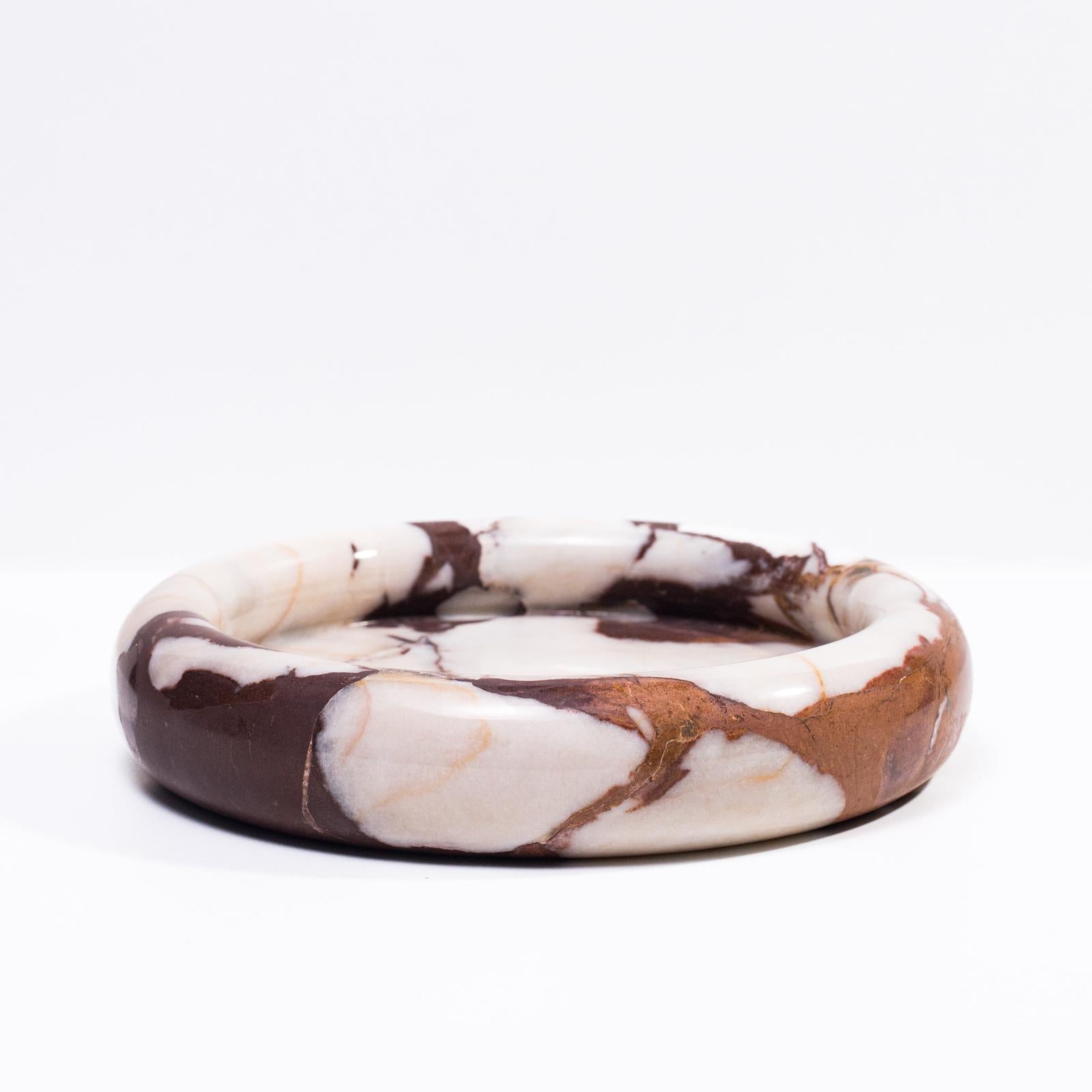 TOV Furniture Marble Round Edged Catch-All
