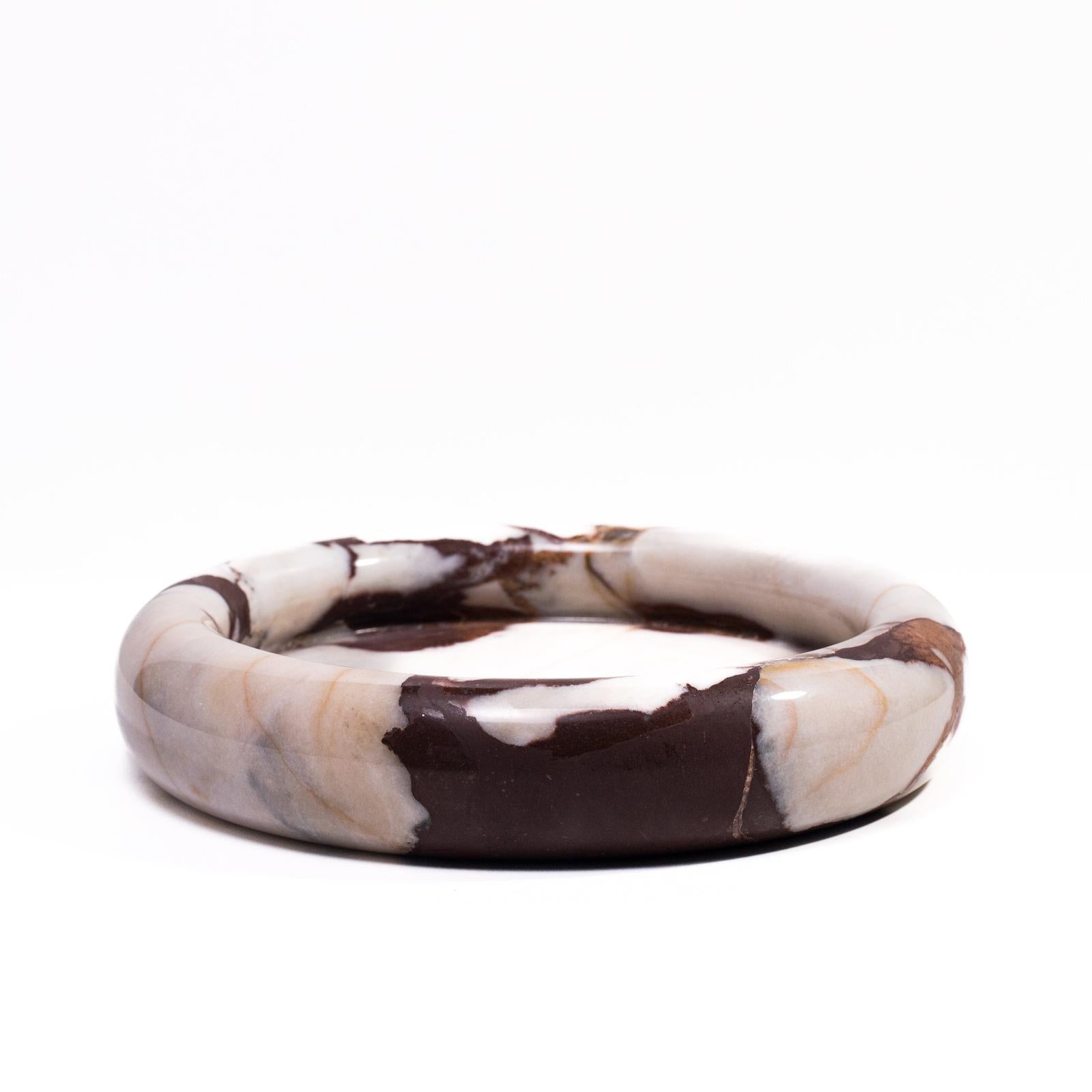 TOV Furniture Marble Round Edged Catch-All