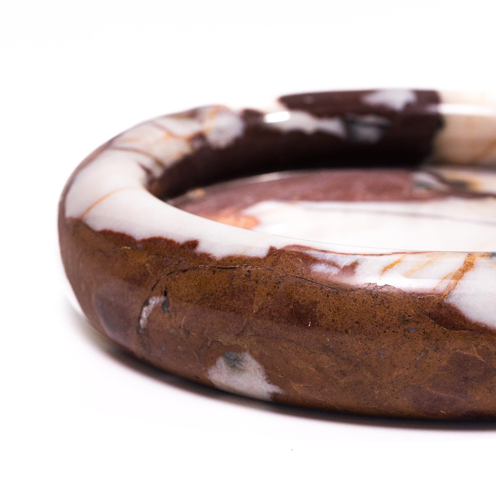 TOV Furniture Marble Round Edged Catch-All
