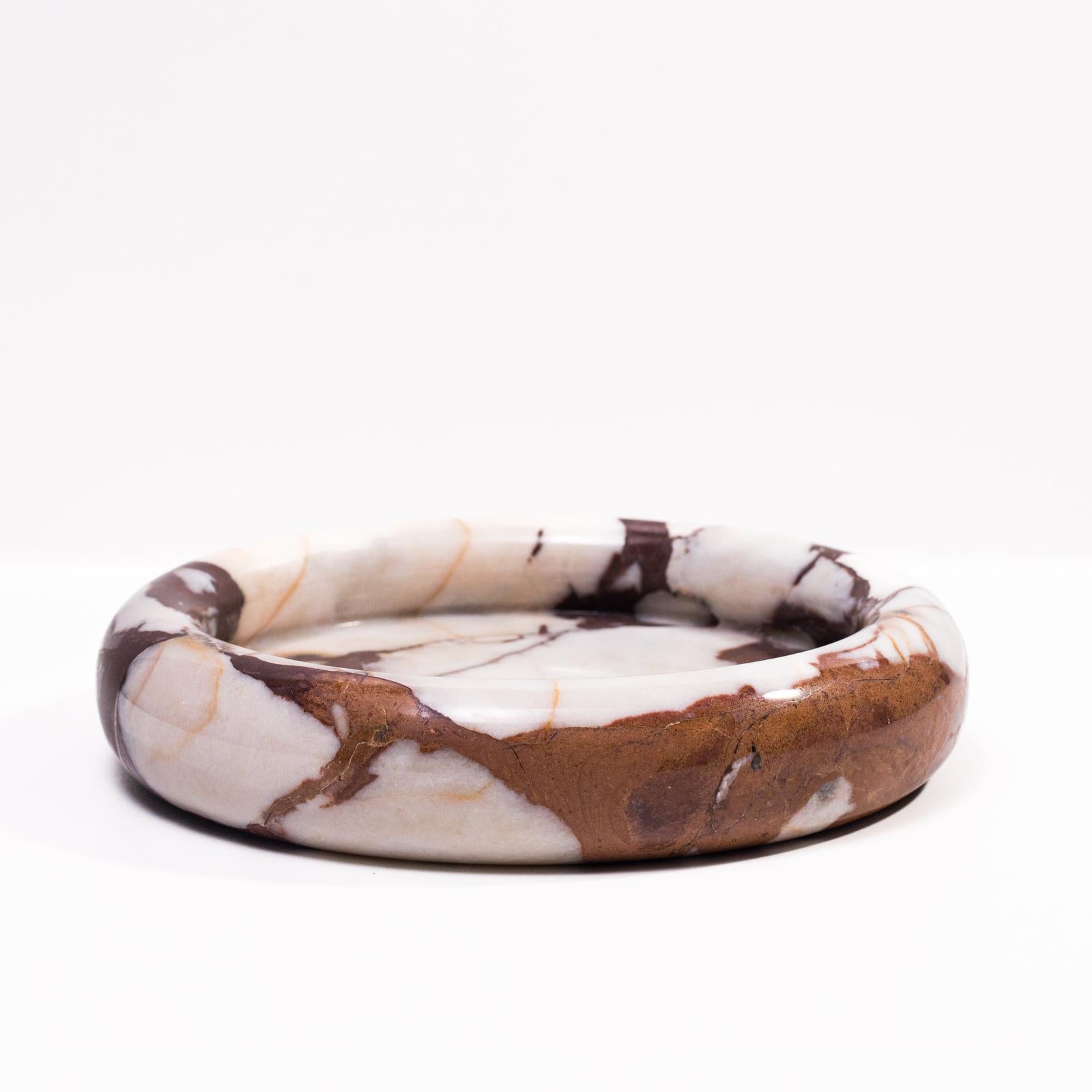 TOV Furniture Marble Round Edged Catch-All