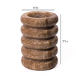 TOV Furniture Marble Layered Decorative Vase