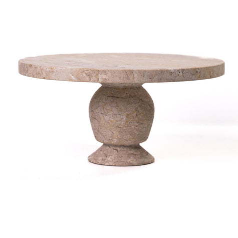 TOV Furniture Natural Travertine Cake Stand