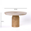 TOV Furniture Yellow Onyx Marble Cakestand