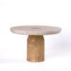 TOV Furniture Yellow Onyx Marble Cakestand