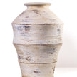 TOV Furniture Visha Scalloped Distressed Cream Terracotta Decorative Vase
