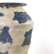 TOV Furniture Visha Cream and Blue Terracotta Decorative Vase
