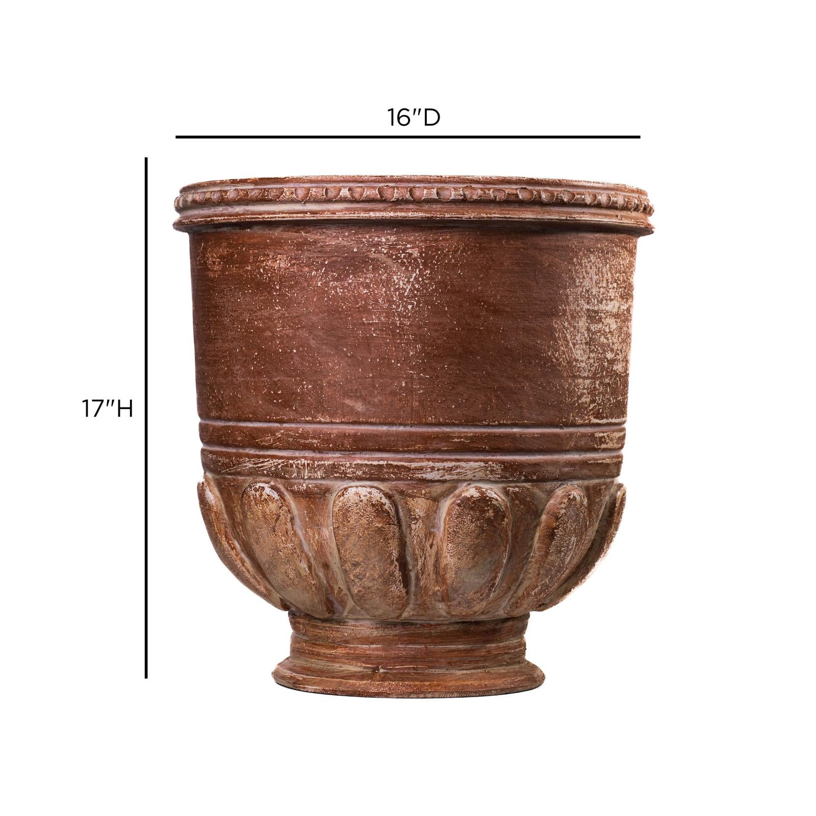 TOV Furniture Visha Grecian Terracotta Planter