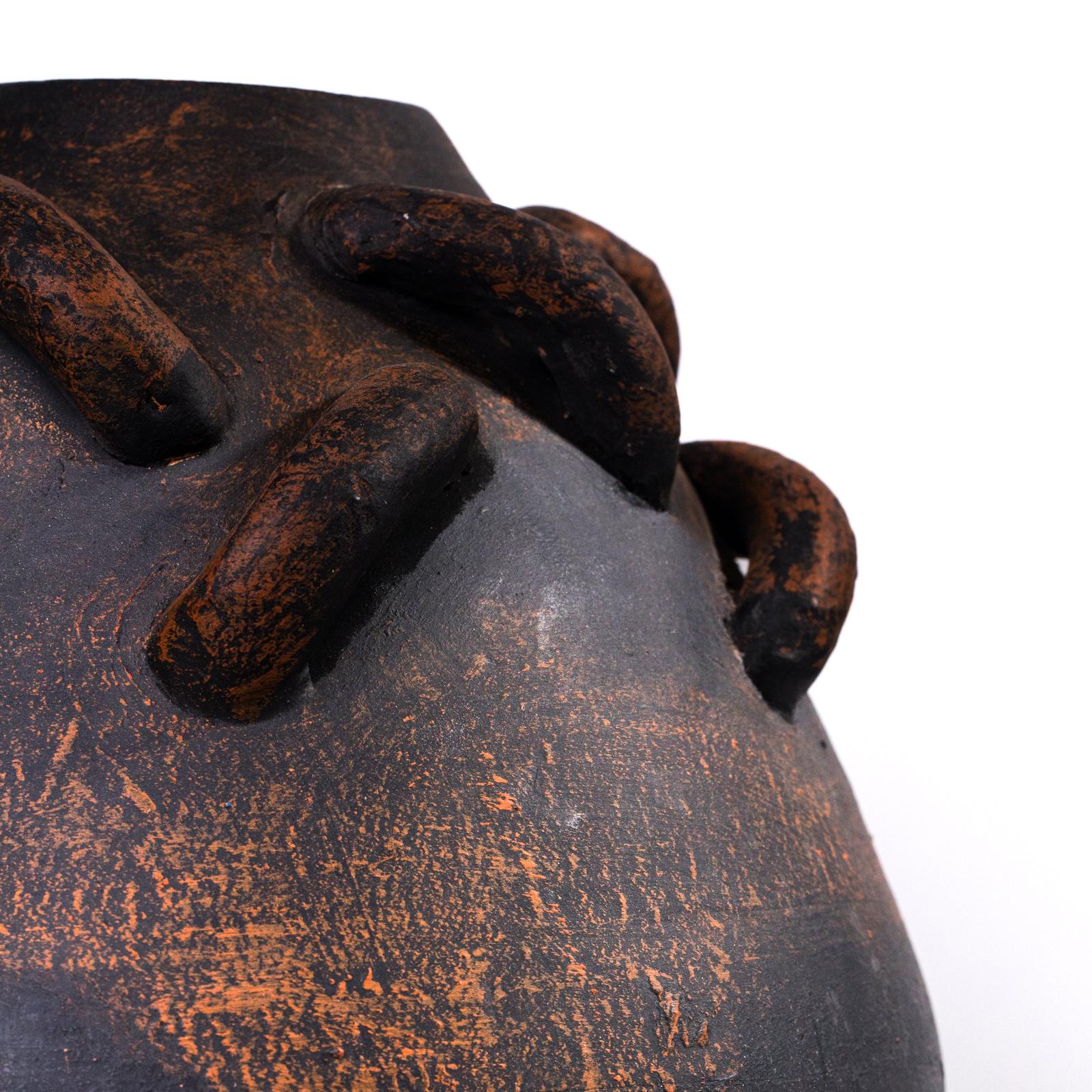 TOV Furniture Visha Roped Dark Terracotta Decorative Vase
