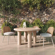 TOV Furniture Barbara Cream Textured Indoor / Outdoor Round Dining Table