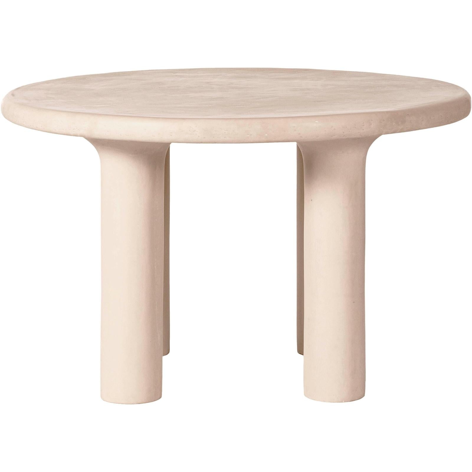 TOV Furniture Barbara Cream Textured Indoor / Outdoor Round Dining Table