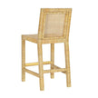 TOV Furniture Amara Rattan & Cream Contract-Grade Linen Counter Stool