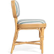 TOV Furniture Dorine Striped Performance Linen & Rattan Dining Chair