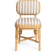 TOV Furniture Dorine Striped Performance Linen & Rattan Dining Chair