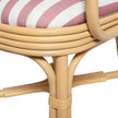 TOV Furniture Dorine Striped Performance Linen & Rattan Dining Armchair